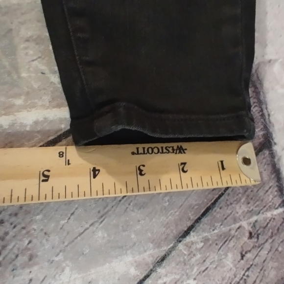 Torrid Sky High Skinny Premium Destroyed Black Jeans 14R - Picture 12 of 14